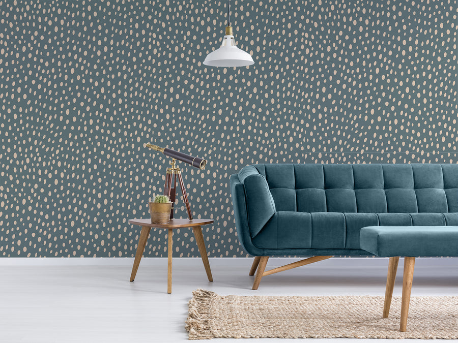 Myrtle – blå soffa och teleskop